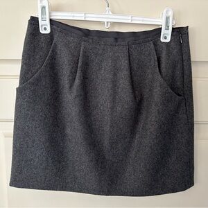 J. Crew Gray Wool Skirt